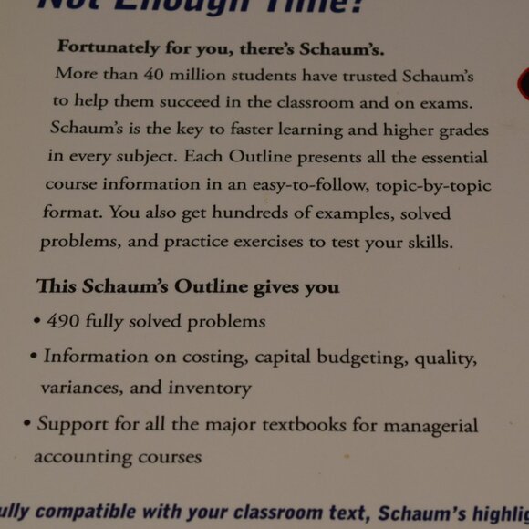 Managerial Accounting 2nd Edition Shim Siegel Reference Text Book MBA Very Good - Picture 4 of 14